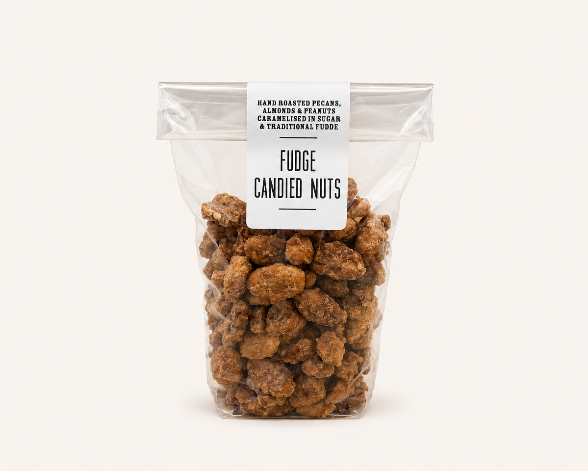 Fudge Candied Nuts
